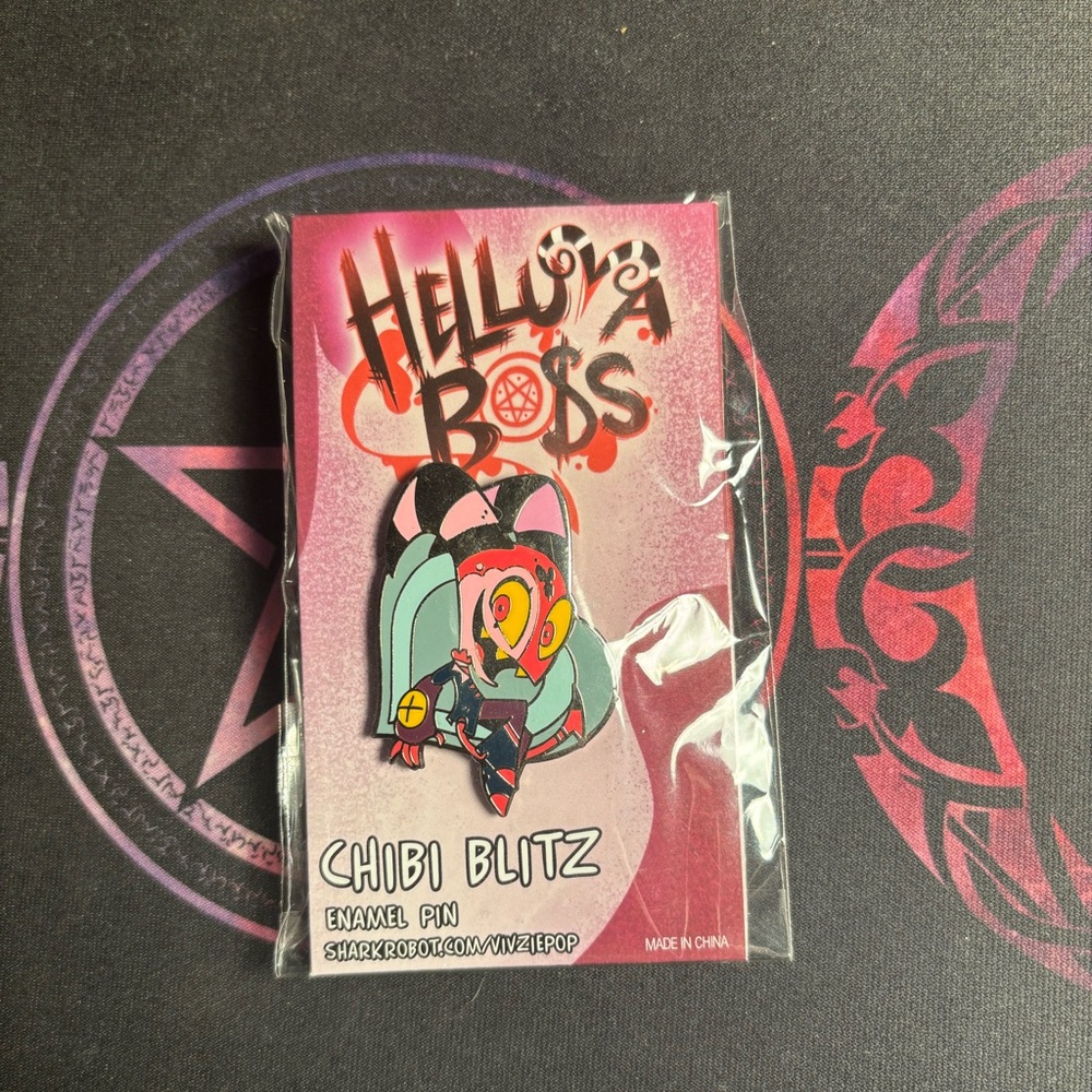 Helluva Boss Chibi Blitz Enamel Pin